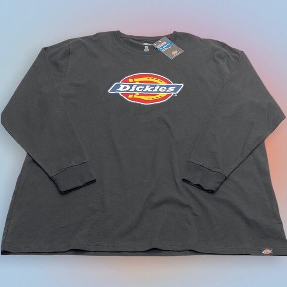 DICKIES Men’s 2XL Black Long Sleeve Graphic Logo Tee Shirt - Picture 1 of 4